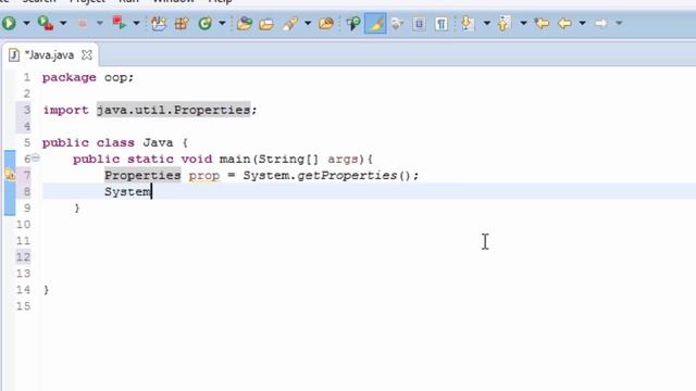 Java Getting system properties using system class смотреть онлайн