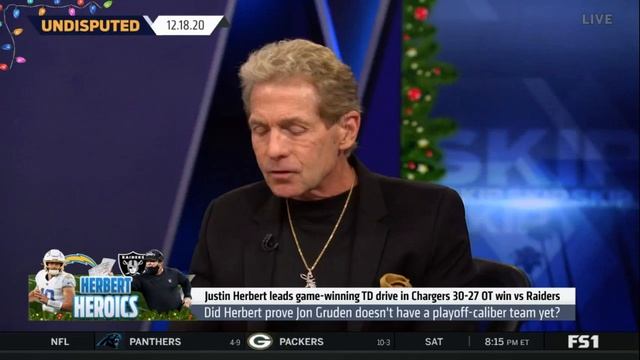 Skip Bayless react to Raiders’ late-season collapse continues in crippling loss to Chargers смотреть онлайн