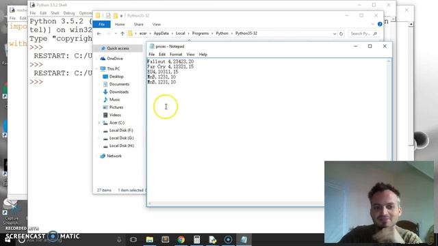 Python 3: Writing to CSV files смотреть онлайн