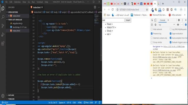 How to create to-do list using AngularJS смотреть онлайн