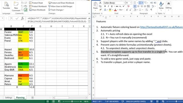 FPL Planning - KVIG Excel Template v1 смотреть онлайн