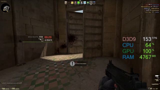 AMD Radeon RX 560 -- Intel Core i3-4160 -- CSGO FPS Test 1080p Default смотреть онлайн