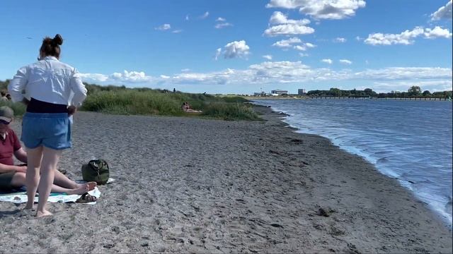 Amager Beach Copenhagen Denmark, 4K Beach Walk, July 2022, Amager Strandpark, Relaxing beach #DK смотреть онлайн