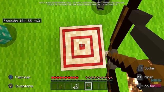 como sacar el logro de " justo en el blanco " en minecraf xbox one ps pc etc... смотреть онлайн