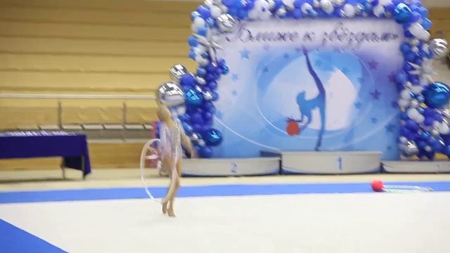 Первенство САО по художественной гимнастике 18.11.2023 Семенченко Вика 2013 Обруч смотреть онлайн