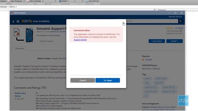 How To Fix Connection Error - Matlab - Get Hardware Support Packages смотреть онлайн