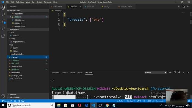 Andela DevC, GeoSearch gulp, babel, deploy смотреть онлайн
