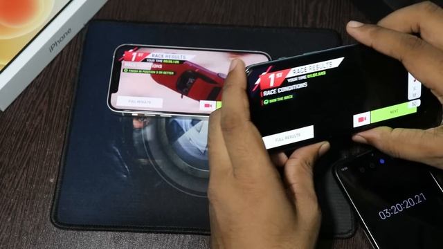 iPhone 12 vs Oneplus Nord 2 Battery Drain test?| 2815mah vs 4500mah | Gaming Camera Heating? смотреть онлайн