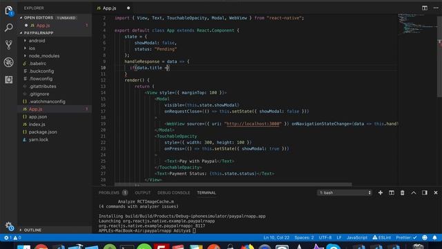 Integrating Paypal in your React Native App - Part 2 | Coding the React Native App смотреть онлайн