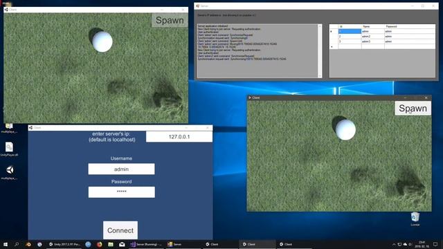Unity3D client-server-database communication using sockets free project download (link in desc.) смотреть онлайн