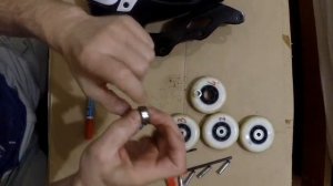 как снять подшипник на роликовых коньках seba FR