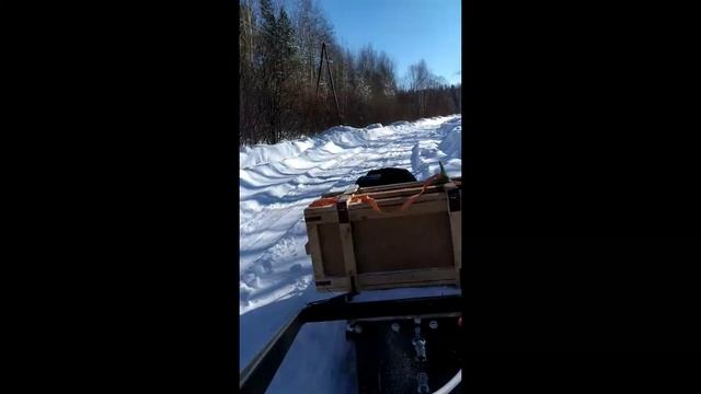 Передвижение на мотособаке 15 лошадиных сил. мотор Лифан . смотреть онлайн