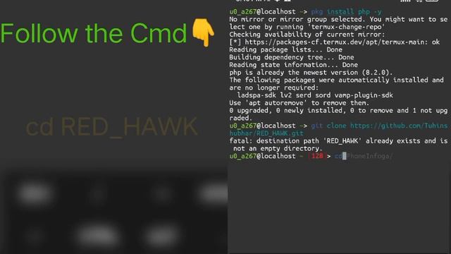 How To Install RED_HAWK Tool in Termux #termuxtutorial смотреть онлайн