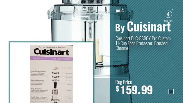 Best Cuisinart 7 Cup Food Processor [2018]: Cuisinart DLC-10SY Pro Classic 7-Cup Food Processor, смотреть онлайн