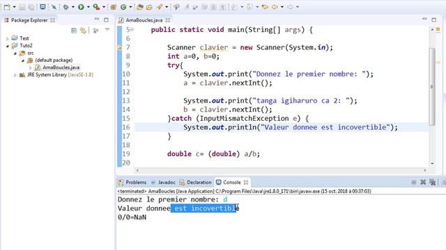 16. Java kwirinda amasanganya dukoresheje try...catch...finally смотреть онлайн