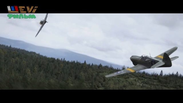 Воздушный бой Me109 и P-40. HD качество. смотреть онлайн