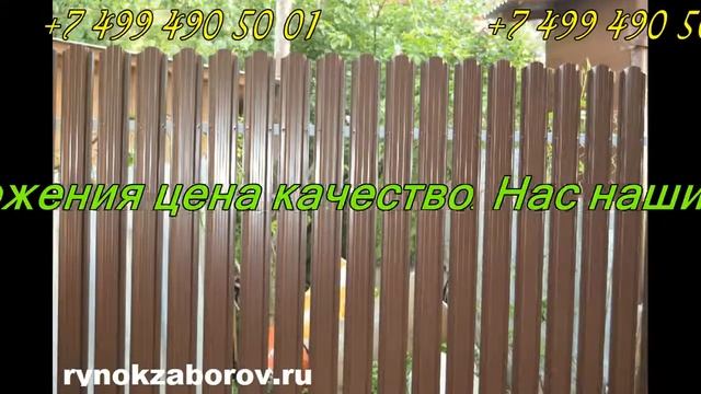 Купить забор из евроштакетника