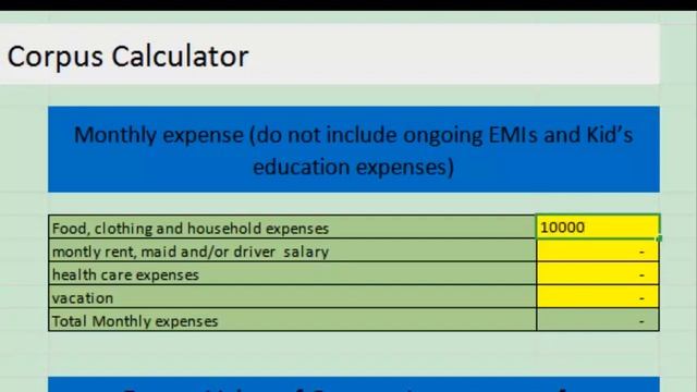 Retirement Fund Calculator in excel 2021| Retirement Planning 2021| #retirement #fund calculation смотреть онлайн