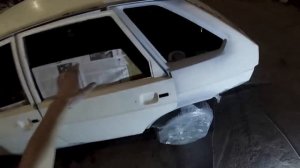 ПЕРВЫЙ РАЗ ПОКРАСИЛ АВТО СВОИМИ РУКАМИ БЕСПЛАТНО БЮДЖЕТНО ремонт и покраска машины ваз 2109 2114