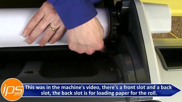 HP T795 Plotter - Loading the Paper Roll смотреть онлайн