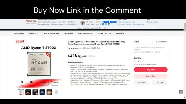 AMD Ryzen 7 5700X Processor #PCGamingCommunity #GamingPC #AMDProcessor смотреть онлайн