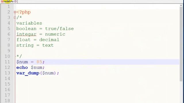 Variable in Php смотреть онлайн