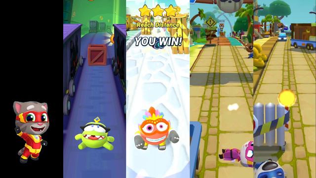 CREWMATE-🚀Talking Tom Hero Dash vs Om Nom: Run~ AMONG US FUNNY смотреть онлайн