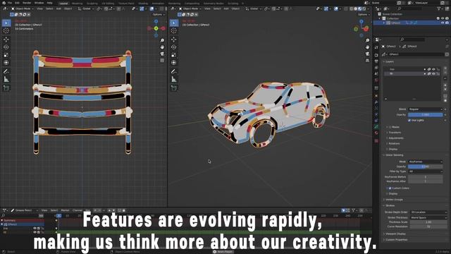 Application of Dot Dash Modifier (Grease Pencil, Blender) смотреть онлайн