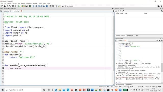 Docker Tutorial 2- Building A Flask App For A Bank Note Authentication смотреть онлайн