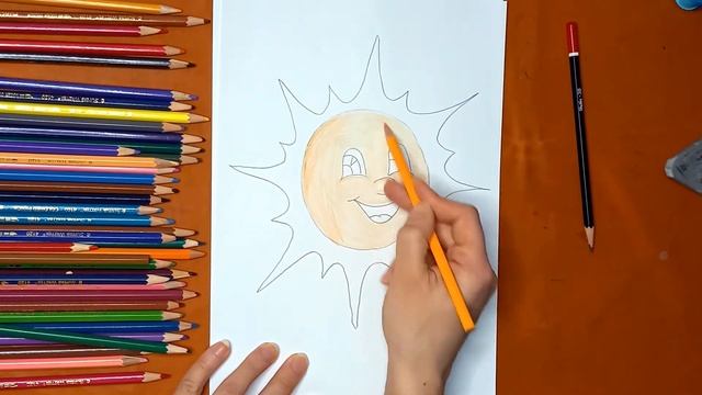 Как нарисовать солнце. Онлайн-школа рисования "Малевашки" смотреть онлайн