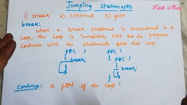 Jumping statements inc | C programming in telugu смотреть онлайн