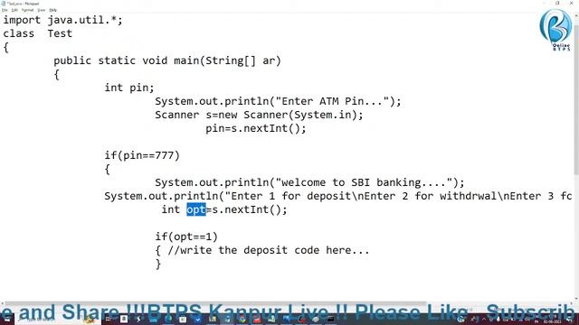 JAVA By BTPS | Part- 9 || How to design ATM Machine in JAVA || #atm #java #btpskanpur смотреть онлайн