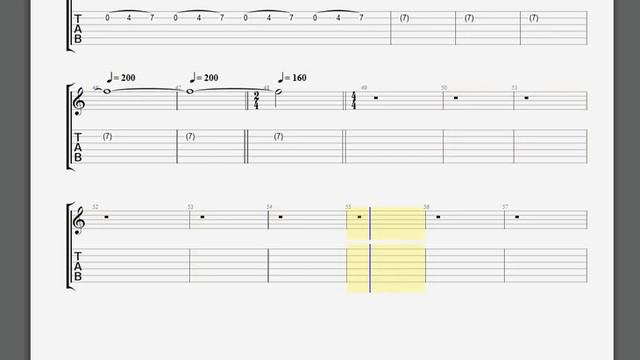 Metallica Am I Evil solo guitar tablature смотреть онлайн