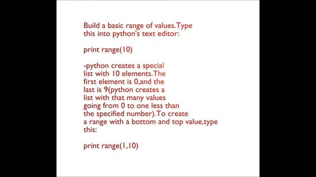 Loops and ranges tutorial for python смотреть онлайн