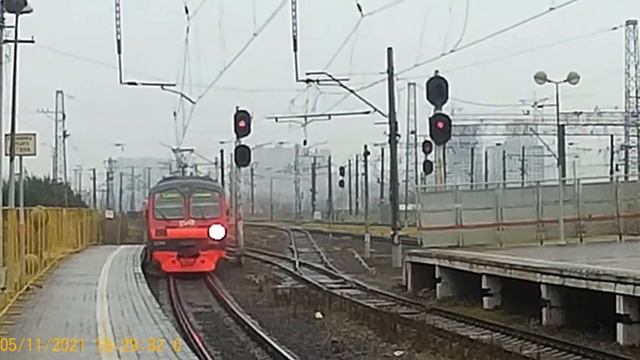 Поездка по участку пл. Томилино - ст. Панки осенняя съёмка 2021 года смотреть онлайн