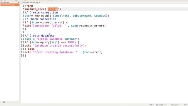 Create A Database and Table At The Same Time With PHP смотреть онлайн