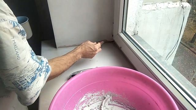 Подготовка к покраске откосов на подокойнике