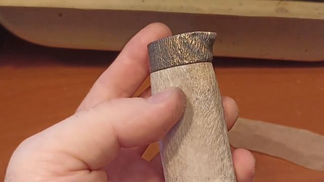 Мельхиоровая оковка на рукоять "Белый медведь".Cupronickel fittings on the handle "Polar bear". смотреть онлайн