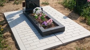 Фундамент "Ритуальные плиты" под памятник.