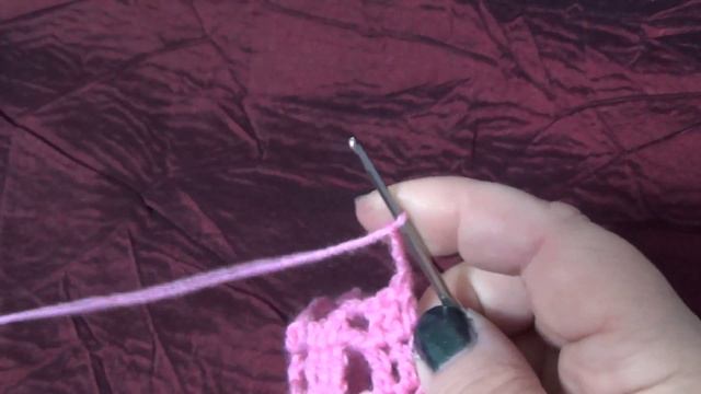 Узор "жучки" крючком. МК. смотреть онлайн