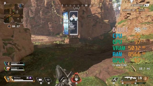 GeForce GTX 1660 -- AMD Ryzen 5 2600 -- Apex Legends FPS Test смотреть онлайн