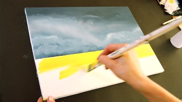 Picture Tree of Life. Ukraine. Beautiful landscape of nature. Painting a landscape in oil смотреть онлайн
