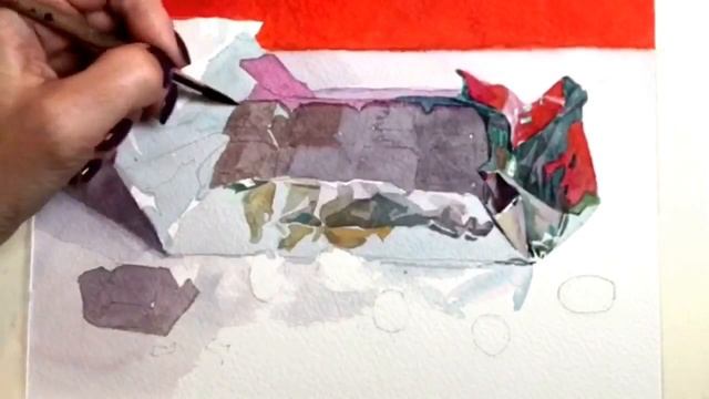 Как нарисовать шоколад акварелью смотреть онлайн