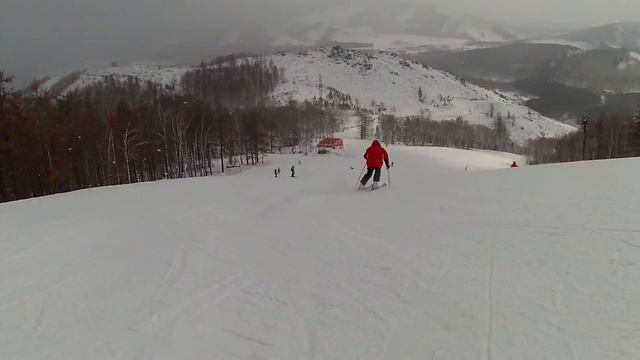 Спуск по 5 Синей ГЛЦ Абзаково смотреть онлайн