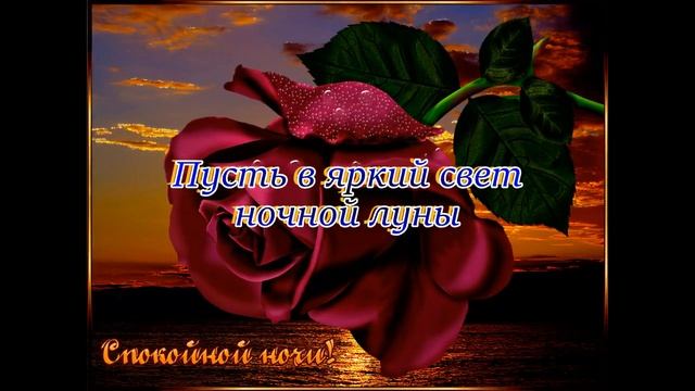 Доброй ночи Сладких снов? Красивое Пожелание Спокойной Ночи? Прекрасная музыкальная открытка? смотреть онлайн
