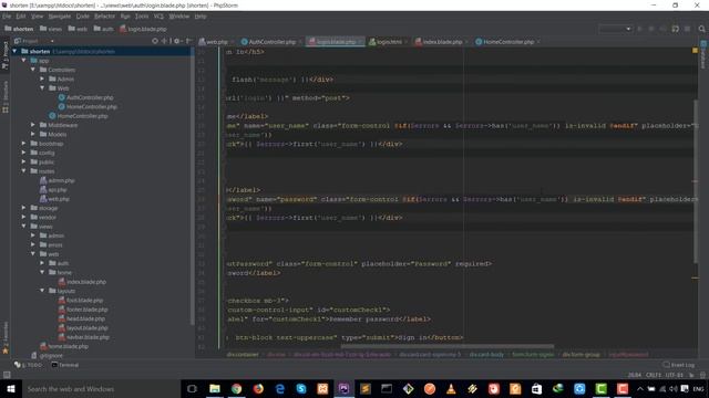 #24 Shorten project - User authentication - How to create your own php framework from scratch смотреть онлайн