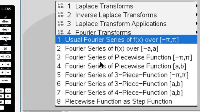 LaPlace, Fourier & Z Transforms | Ti-Nspire CX Calculator. смотреть онлайн