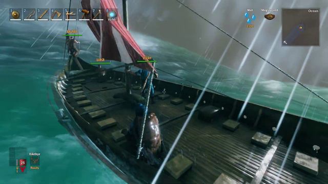 Sailing the high sea's during a storm in Valheim! смотреть онлайн