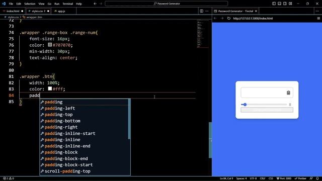 Random Password Generator in HTML CSS & JavaScript смотреть онлайн