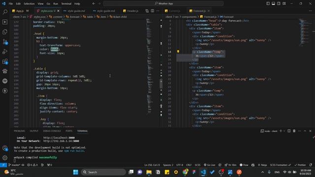 Build Weather App Tutorial | React & SASS - بناء موقع لمعرفه الطقس смотреть онлайн
